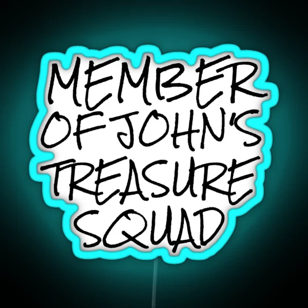 Treasure Squad Handwriting RGB Neon Sign