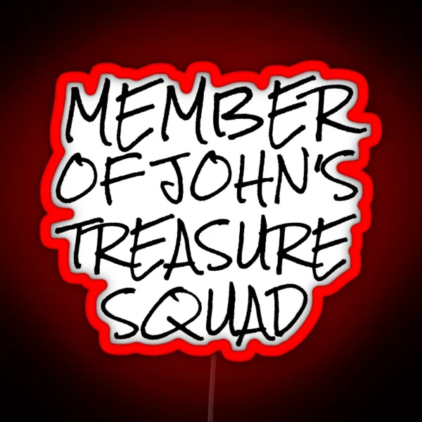 Treasure Squad Handwriting RGB Neon Sign