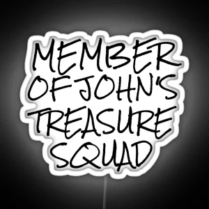 Treasure Squad Handwriting RGB Neon Sign