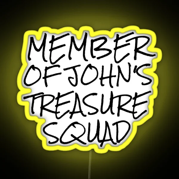 Treasure Squad Handwriting RGB Neon Sign