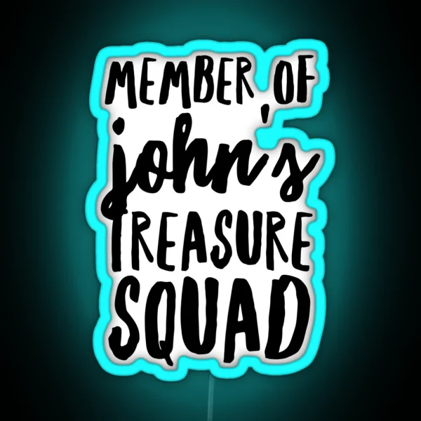 Treasure Squad Handwriting RGB Neon Sign
