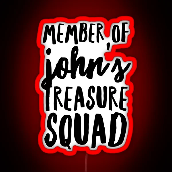 Treasure Squad Handwriting RGB Neon Sign