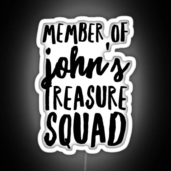 Treasure Squad Handwriting RGB Neon Sign
