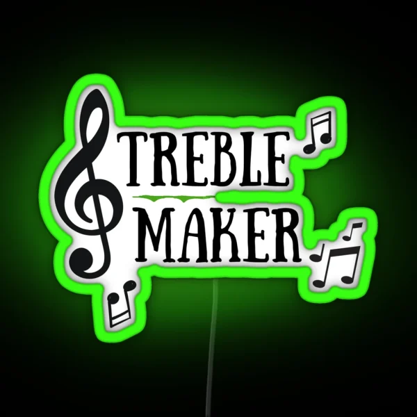 Treble Maker Music Notes RGB Neon Sign