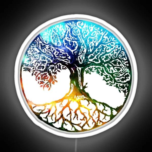 Tree Of Life Mandala RGB Neon Sign
