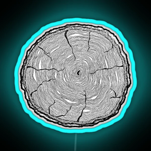 Tree Ring RGB Neon Sign