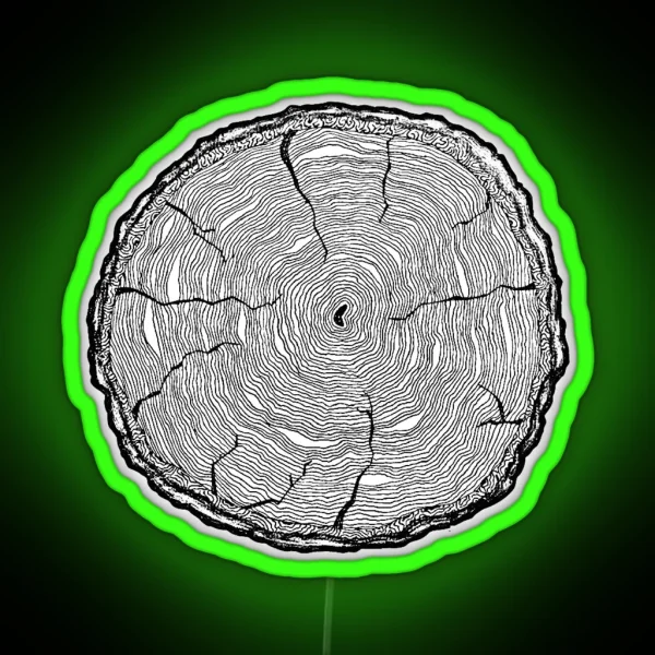 Tree Ring RGB Neon Sign