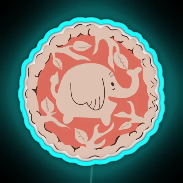 Tree Trunks Pie RGB Neon Sign
