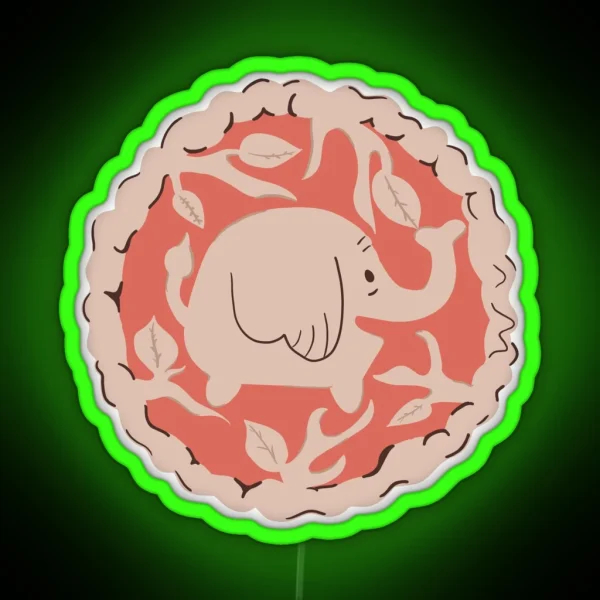 Tree Trunks Pie RGB Neon Sign