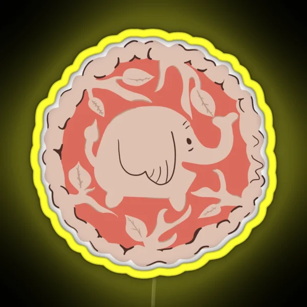 Tree Trunks Pie RGB Neon Sign