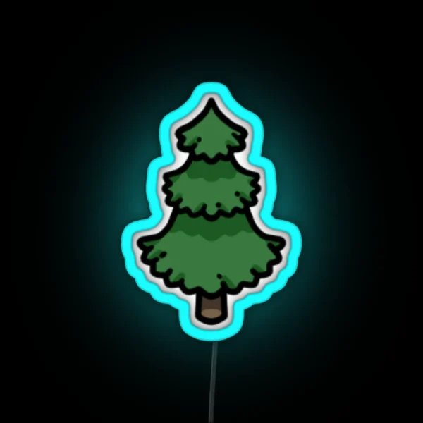 Trees Douglas Fir RGB Neon Sign