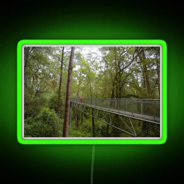 Treetops Walkway In Rainforest RGB Neon Sign