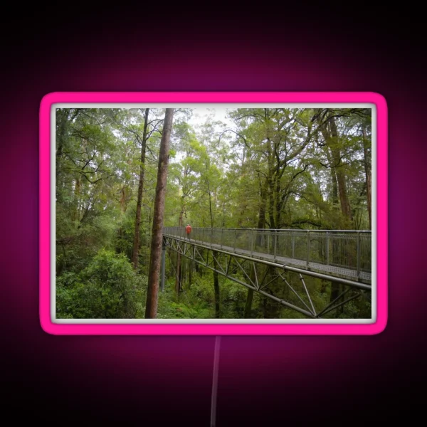 Treetops Walkway In Rainforest RGB Neon Sign