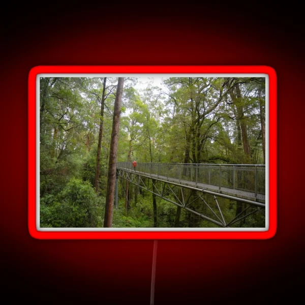 Treetops Walkway In Rainforest RGB Neon Sign