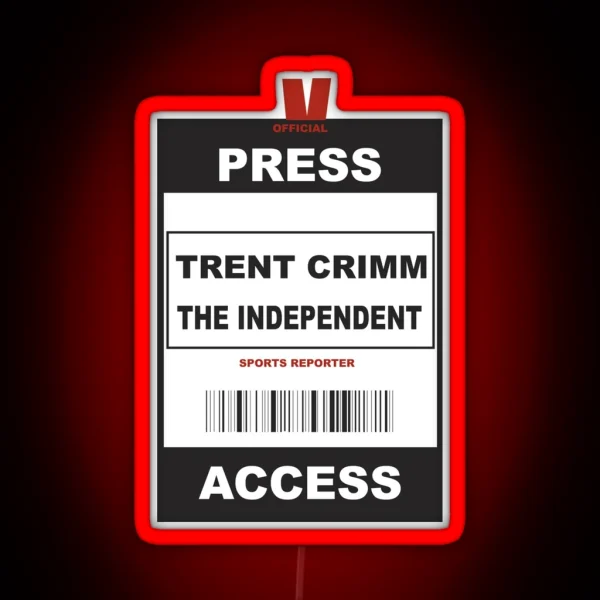 Trent Crimm Badge RGB Neon Sign