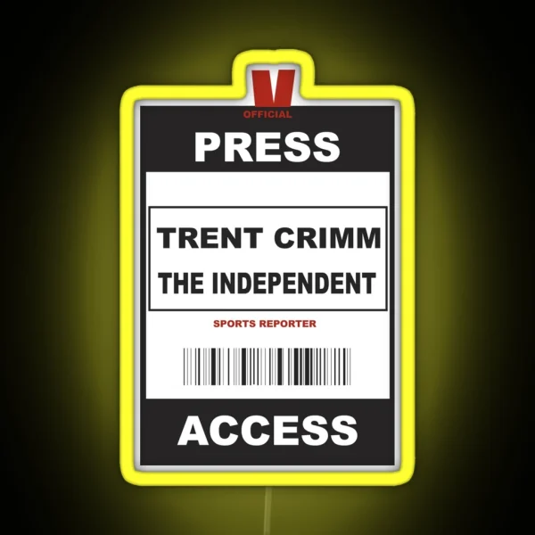Trent Crimm Badge RGB Neon Sign