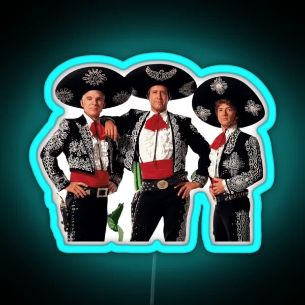 Tres Amigos 3 Friends RGB Neon Sign