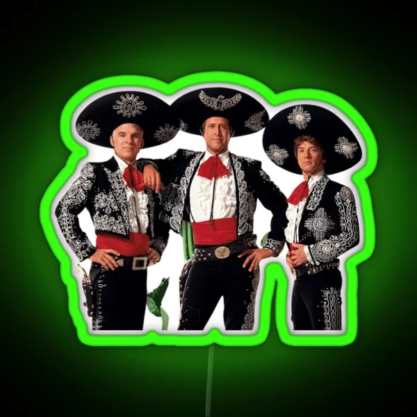 Tres Amigos 3 Friends RGB Neon Sign