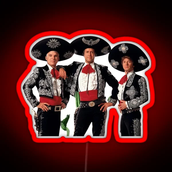 Tres Amigos 3 Friends RGB Neon Sign