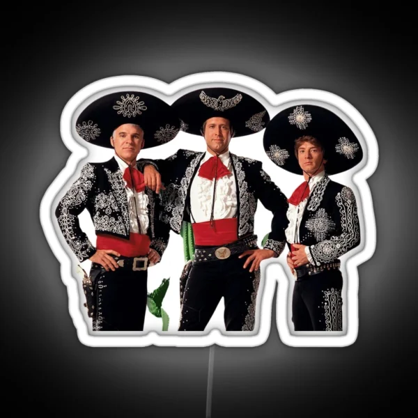 Tres Amigos 3 Friends RGB Neon Sign