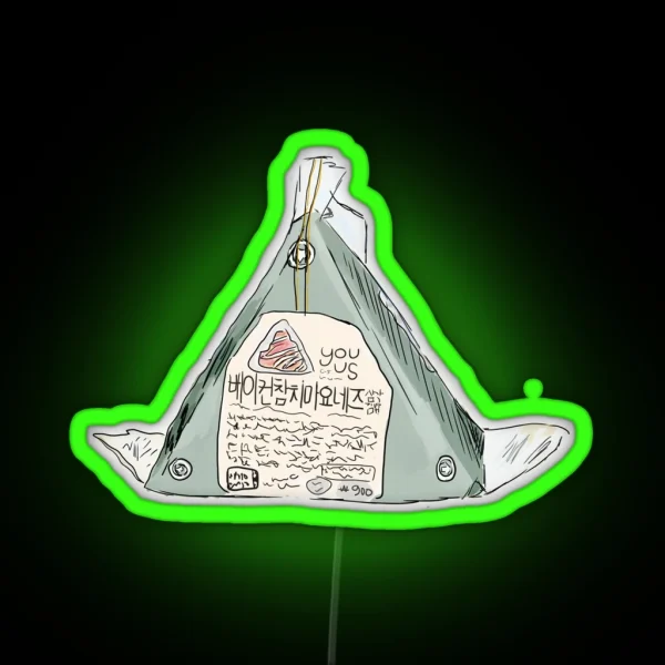 Triangle Kimbap RGB Neon Sign