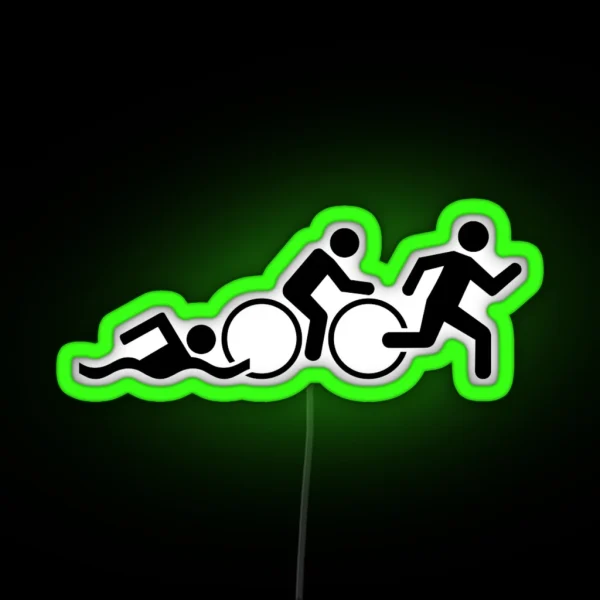 Triathlon RGB Neon Sign