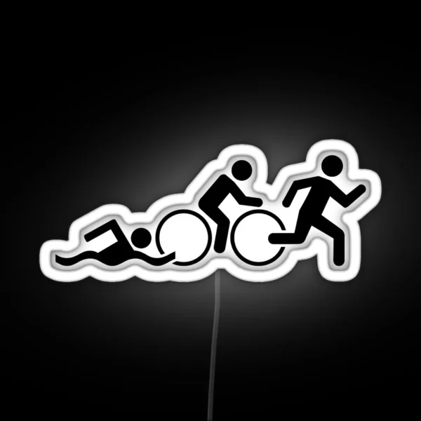 Triathlon RGB Neon Sign