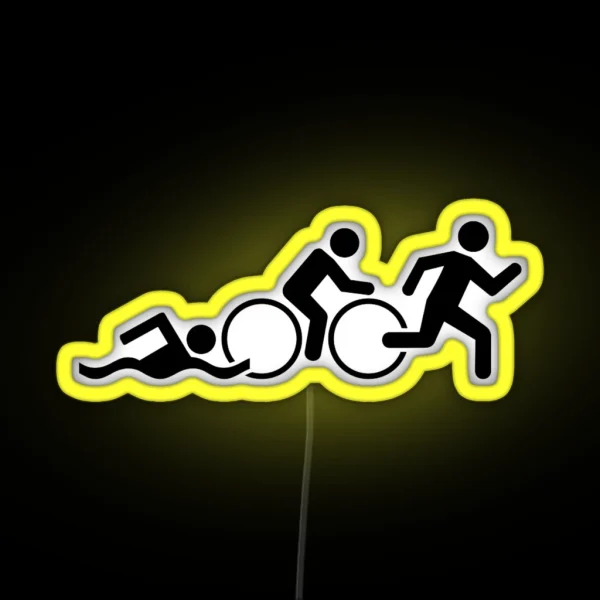 Triathlon RGB Neon Sign