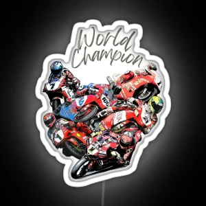 Tribute Ducati World Champion SBK RGB Neon Sign