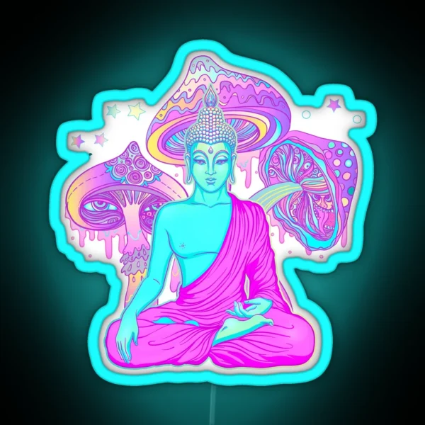 Trippy Buddha RGB Neon Sign
