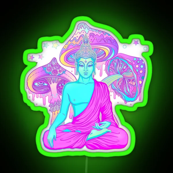 Trippy Buddha RGB Neon Sign