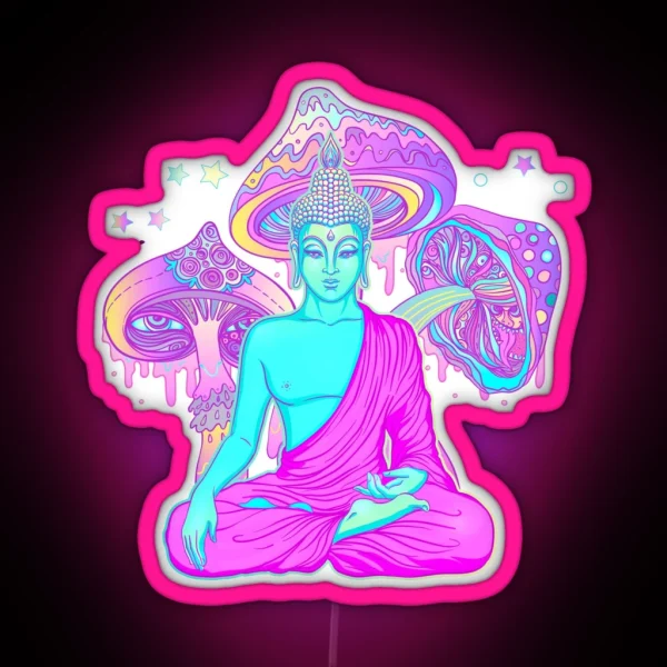 Trippy Buddha RGB Neon Sign