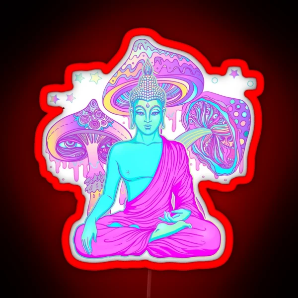 Trippy Buddha RGB Neon Sign