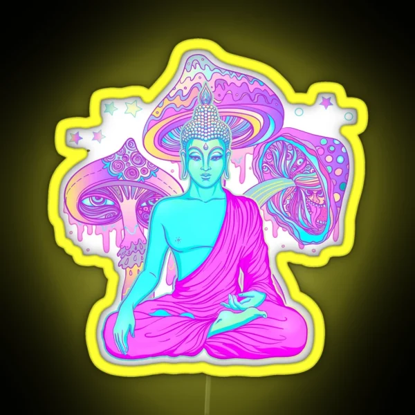 Trippy Buddha RGB Neon Sign