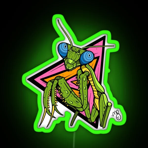 Trippy Mantis RGB Neon Sign