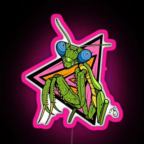 Trippy Mantis RGB Neon Sign