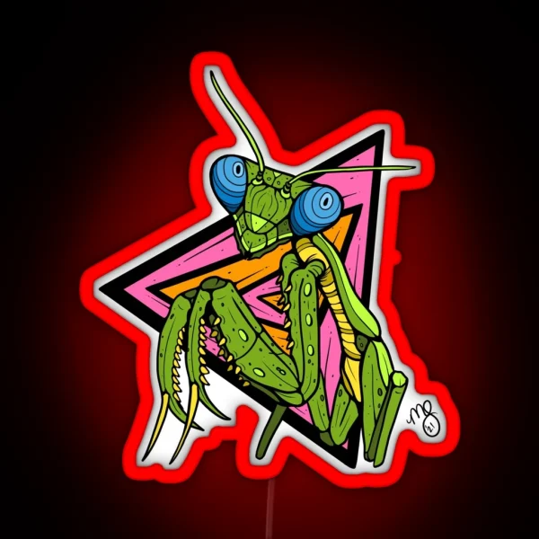 Trippy Mantis RGB Neon Sign
