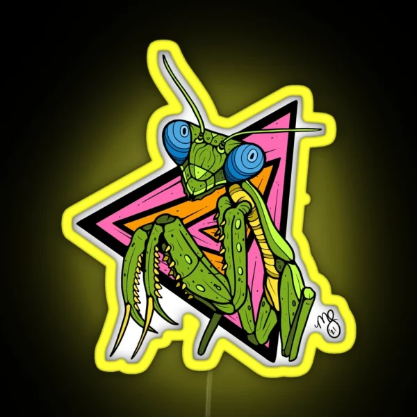 Trippy Mantis RGB Neon Sign