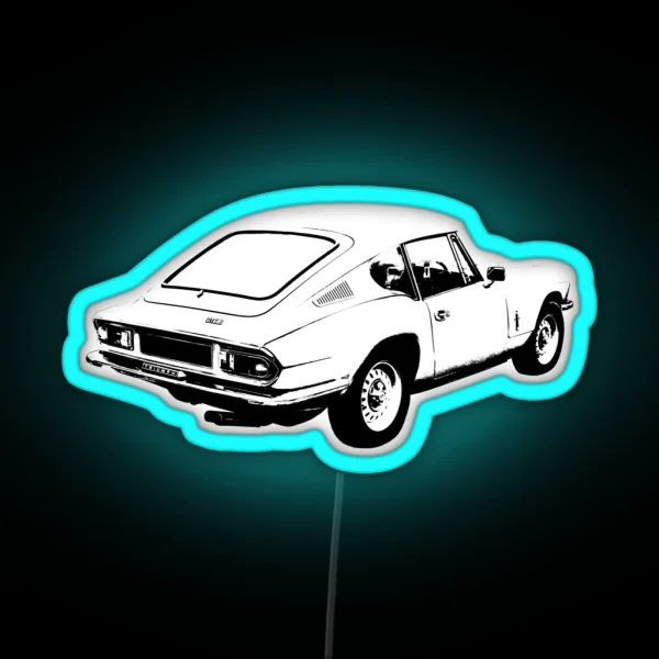 Triumph GT6 Mk3 1970s Classic Car Rear RGB Neon Sign
