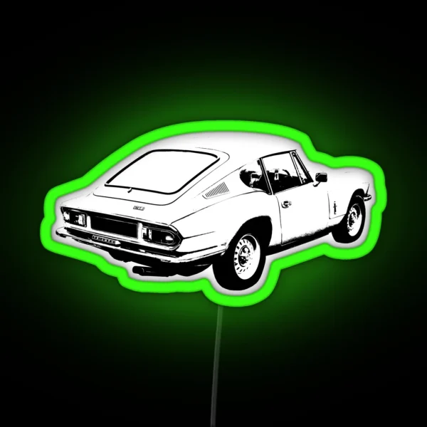 Triumph GT6 Mk3 1970s Classic Car Rear RGB Neon Sign