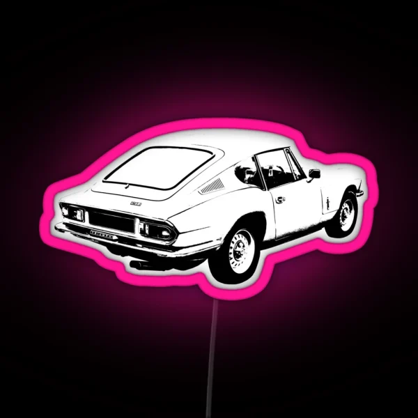Triumph GT6 Mk3 1970s Classic Car Rear RGB Neon Sign