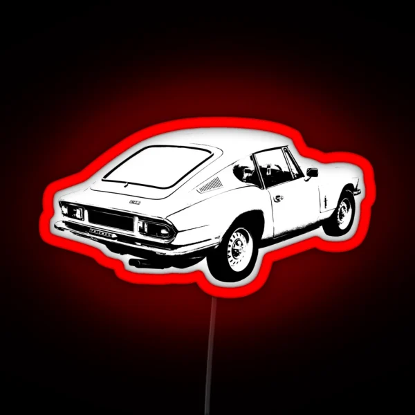 Triumph GT6 Mk3 1970s Classic Car Rear RGB Neon Sign