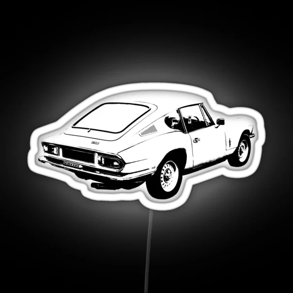 Triumph GT6 Mk3 1970s Classic Car Rear RGB Neon Sign