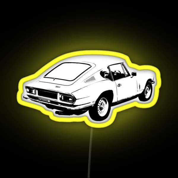 Triumph GT6 Mk3 1970s Classic Car Rear RGB Neon Sign