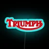 Triumph Red Classic Logo Illuminated Neon Sign