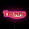 Triumph Red Classic Logo Illuminated Sign