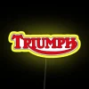 Triumph Red Classic Neon Sign Logo