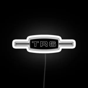 Triumph TR6 Badge Logo With Cross Bar RGB Neon Sign