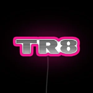 Triumph TR8 Logo Black RGB Neon Sign