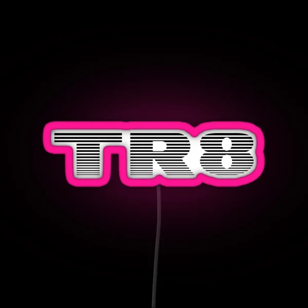 Triumph TR8 Logo Black RGB Neon Sign